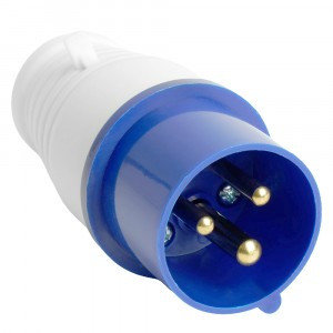 STEKKER силовая вилка CEE переносная ST-013 2P+PE 16А 220В IP44, PPG16-013-44 49426