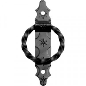 Домарт РК 110 мод.1 кованая серия Ярославль черная Ручка-кольцо (10)