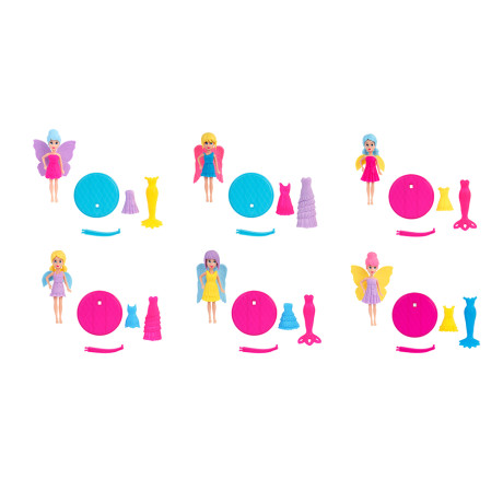 ИГРОЛЕНД Кукла 9 см с крылышками, 6,5х9,5 см, ABS, PVC, микс видов