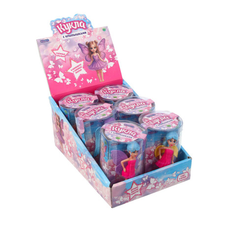 ИГРОЛЕНД Кукла 9 см с крылышками, 6,5х9,5 см, ABS, PVC, микс видов