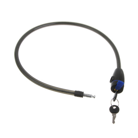 Замок велосипедный тм BY SPORT, противоугонный, тросовый, 800х12мм, металл, пластик, 3 цвета