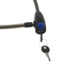 Замок велосипедный тм BY SPORT, противоугонный, тросовый, 800х12мм, металл, пластик, 3 цвета