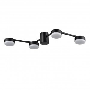 LUMION 8187/4C COMFI LN25 черн., мет. люстра LED GX53 4x7W 220V SANATA