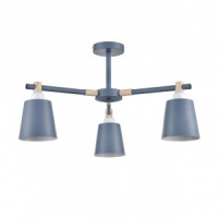 LUMION 8098/3C MODERNI LN25 синий/синий мет., дерево/мет. люстра Е27 3x60W 220V ROSALINA