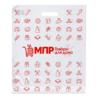 Пакет п/эт МПР 41х49//3, с вырубной ручкой, укрепление &quot;рейтер&quot;