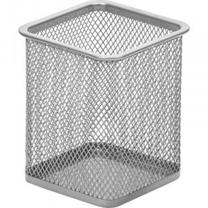 Подставка Attache для письм.прин.квадр.80х80мм,выс.98мм,металл.сетка(сереб) 383306