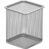 Подставка Attache для письм.прин.квадр.80х80мм,выс.98мм,металл.сетка(сереб) 383306