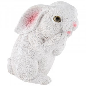 Фигурка садовая "Зайка белый" H-16см