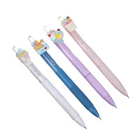 Авторучка гелевая синяя, вращающаяся фигурка на клипе &quot;Сладости&quot;, антискользящая накладка, 4 дизайна