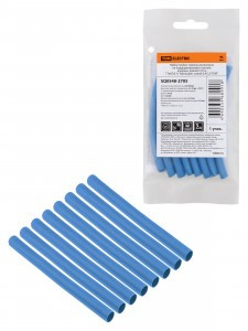 TDM Набор трубок термоусаживаемых, клеевых "Моноцвет синий 6,4/2,0 SQ0548-2705