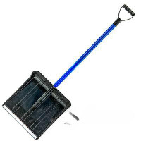 Лопата снеговая пластиковая в сборе 37080 Умка d32 черная