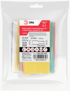 ЭРА термоусадка трубка ТУТнг-LS 30/15 набор (7 цветов по 3 шт. 100мм) NO-224-533 67653