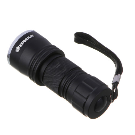 ЕРМАК Фонарик металлический, 21 LED, 3хAAA, 9,2х3,6см, алюминий