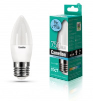 Camelion Свеча E27 8W(750lm 220°) 4500K 4K матов. 106x37 пластик LED8-C35/845/E27