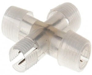 Муфта "Х" д/дюралайта KOC-DL-2W13-CX, 13мм, фиксинг(2W), 10шт/уп, цена за шт, отгрузка уп. Космос