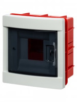 TDM бокс (корпус) пластик ЩРВ-ПМ- 4 мод. встраиваемый белый IP40, Народный SQ0921-0002