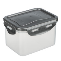 Контейнер герметичный для СВЧ с защелками, 0,63л, 130х100х85мм, пластик