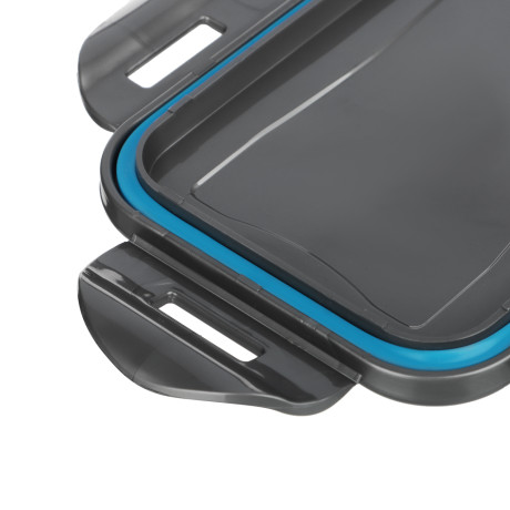 Контейнер герметичный для СВЧ с защелками, 0,63л, 130х100х85мм, пластик