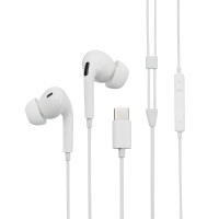 BY Наушники проводные с микрофоном внутриканальные Space Connect PRO, TYPE-C, белый