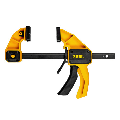 Струбцина F-образная, быстрозажимная, 150 х 80 мм, усиленный нейлоновый корпус Denzel