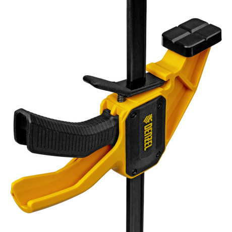 Струбцина F-образная, быстрозажимная, 150 х 80 мм, усиленный нейлоновый корпус Denzel