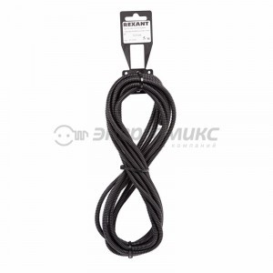 Труба автомоб. гофр. ПП разрезная d4,6мм (бухта 5м, цена за бухту)  REXANT 15-0505