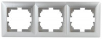 ЭРА Intro Solo Рамка 3 мест. СУ алюминий 4-503-03, 5515
