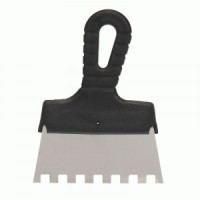 REXANT Шпатель фасадный 150 мм зуб 10х10 нержавеющая сталь, пластмассовая ручка 89-0231