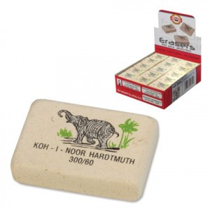 Резинка стират. 31х21х6 мм KOH-I-NOOR, Слон,  картонный дисплей  225400