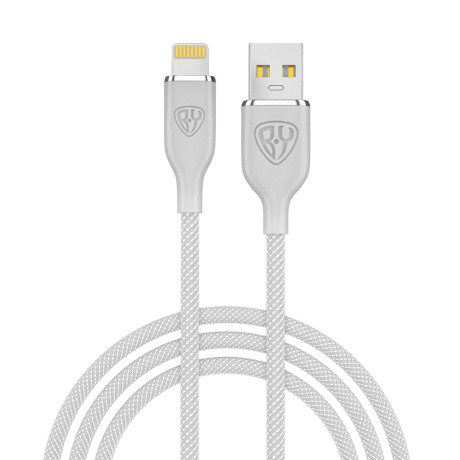 BY Кабель для зарядки Elite iP, 1м, 2.4А, Быстрая зарядка, серый