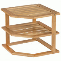 Подставка д/кухни BAMBU угловая двухъярусная 25*25*23см бамбук 108077 Mallony