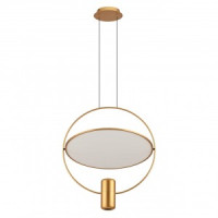 ODEON LIGHT 7028/2L HIGHTECH ODL25 285 зол./бел мат/акрил Подвес. св-к золот. IP20 GU10 2x7W ORBITE