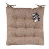 PROVANCE Подушка на стул "Текстура", полиэстер, 38x38см, бежевый