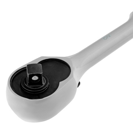 Ключ-трещотка 1/4", CrV, 120 зубьев, цельнометаллический, хром Gross