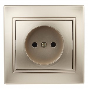 ЭРА Intro Plano роз. СУ 1 мест. 16А, 250В (керамика) шампань, 1-201-04, Б0053865
