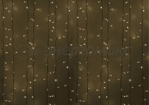 Гирл-занавес ул. "Св/д дождь" 2x3/20нитей, 760LED, белый, IP44, соед.3мод без б/п 235-135 Neon Night