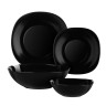 MILLIMI Блэк Набор столовой посуды 19 пр., опаловое стекло, квадратный