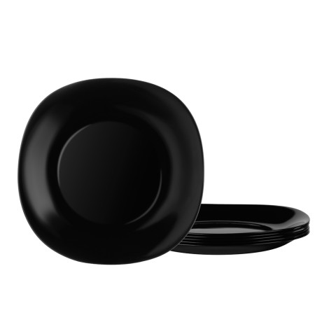 MILLIMI Блэк Набор столовой посуды 19 пр., опаловое стекло, квадратный