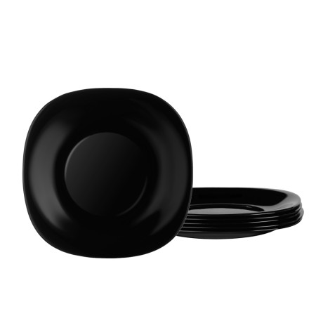 MILLIMI Блэк Набор столовой посуды 19 пр., опаловое стекло, квадратный