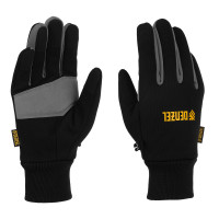 Перчатки универсальные, двойные, работа с сенсорным экраном, вязаная манжета, размер 10 Denzel