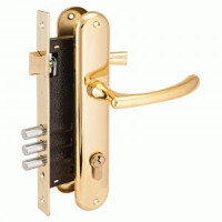 АЛЛЮР 0221 GP латунь Замок врезной с/руч (10)