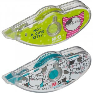 Корректирующая лента M&G So Many Cats 5 мм x 6 м, ассорти, блистер Арт.1556185