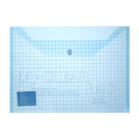 Папка на кнопке, А4, 325x230 мм, толщина: 0,12 мм, инд.марк, 4 цвета