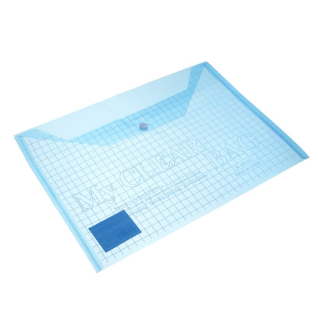 Папка на кнопке, А4, 325x230 мм, толщина: 0,12 мм, инд.марк, 4 цвета