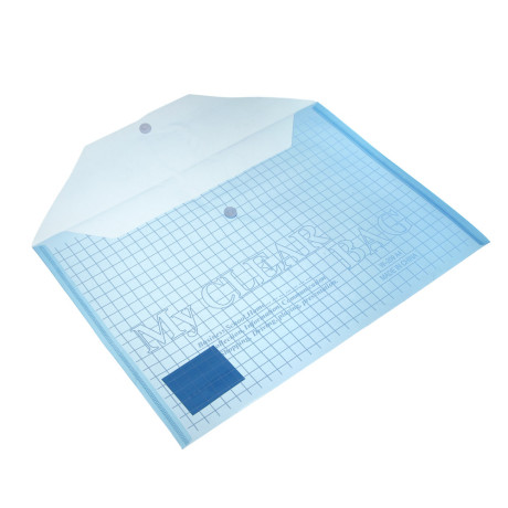 Папка на кнопке, А4, 325x230 мм, толщина: 0,12 мм, инд.марк, 4 цвета