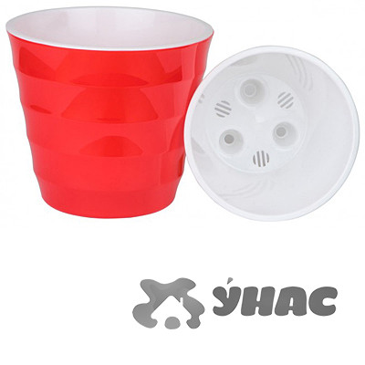 Горшок "Лаура" 1,4л Красный ЛР14-16Ливингрин(18)