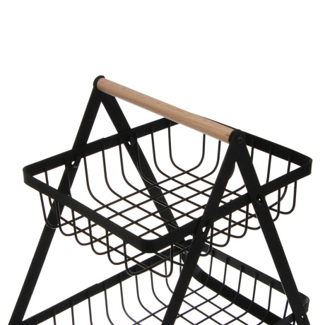 Корзина для фруктов двухярусная тм Vetta, 22x14x25 см, углеродистая сталь