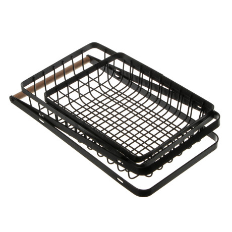 Корзина для фруктов двухярусная тм Vetta, 22x14x25 см, углеродистая сталь