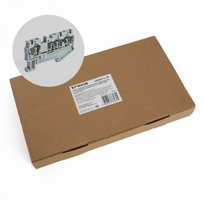 Stekker зажим самозажимной 3-х проводный ЗНИ 2,5 мм2, 28А LD553-1-25 (JXB ST 2,5) серый 39963