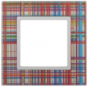 ЭРА 14 Elegance рамка СУ 1 мест.стекло, прозрачный+бел 14-5101-00 5039